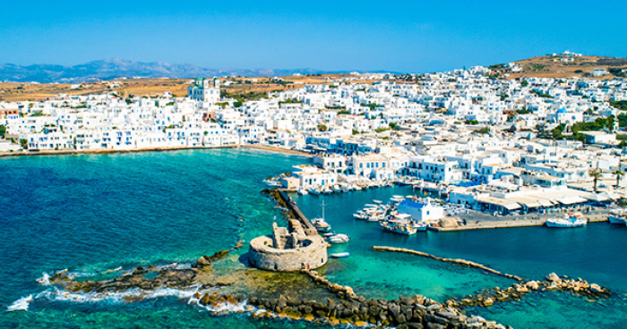 Paros town and harbor